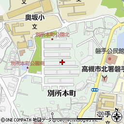 大阪府高槻市別所本町17周辺の地図