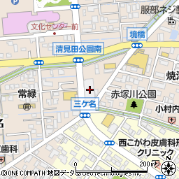 静岡県焼津市三ケ名1100周辺の地図