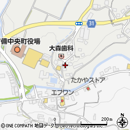 岡山県加賀郡吉備中央町豊野94-2周辺の地図
