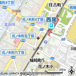 名鉄協商西尾駅東駐車場周辺の地図