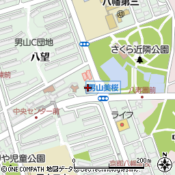 男山公民館周辺の地図