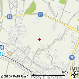 兵庫県加西市網引町周辺の地図