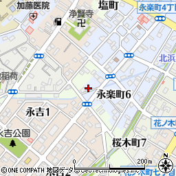 永吉橋周辺の地図