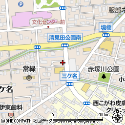 静岡県焼津市三ケ名1123-14周辺の地図