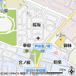 愛知県額田郡幸田町菱池桜坂14周辺の地図