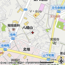 愛知県西尾市山下町周辺の地図