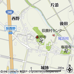 愛知県額田郡幸田町荻下周辺の地図