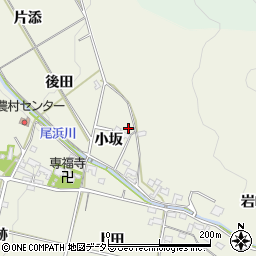 愛知県額田郡幸田町荻小坂周辺の地図