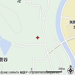 兵庫県相生市矢野町菅谷周辺の地図
