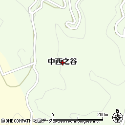 静岡県掛川市中西之谷周辺の地図