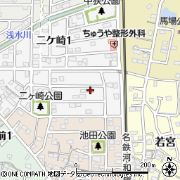 ハイツ二ケ崎Ａ周辺の地図