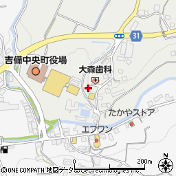 岡山県加賀郡吉備中央町豊野9周辺の地図