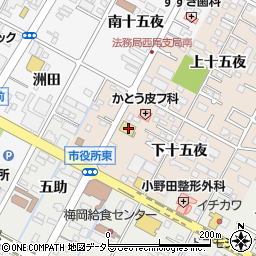 愛知県西尾市徳次町下十五夜19周辺の地図