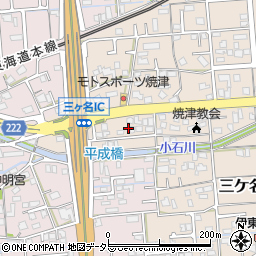 静岡県焼津市三ケ名1348-1周辺の地図