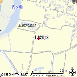 大阪府高槻市上牧町周辺の地図