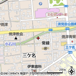 静岡県焼津市三ケ名1193-5周辺の地図
