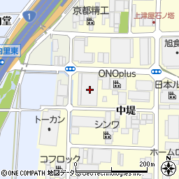 京都府八幡市上津屋中堤110周辺の地図