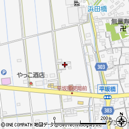 愛知県西尾市平坂町上縄36周辺の地図