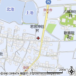 兵庫県小野市浄谷町1614-2周辺の地図