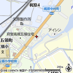 大阪府高槻市梶原中村町2-2周辺の地図