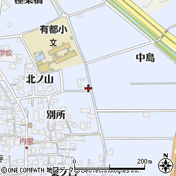 京都府八幡市内里北ノ山周辺の地図