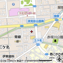 静岡県焼津市三ケ名1123-8周辺の地図