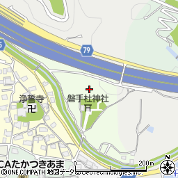 大阪府高槻市安満磐手町周辺の地図