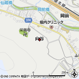 愛知県豊川市長沢町向谷周辺の地図