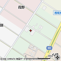 愛知県西尾市高河原町内野周辺の地図
