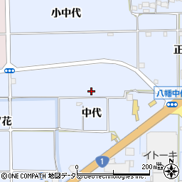 京都府八幡市戸津中代206周辺の地図