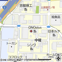 京都府八幡市上津屋中堤111周辺の地図
