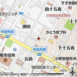 愛知県西尾市徳次町下十五夜10-2周辺の地図