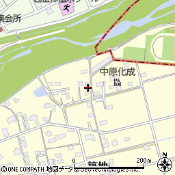 静岡県藤枝市築地74周辺の地図