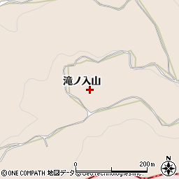 愛知県新城市八名井滝ノ入山周辺の地図