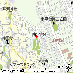 大阪府高槻市南平台4丁目27周辺の地図