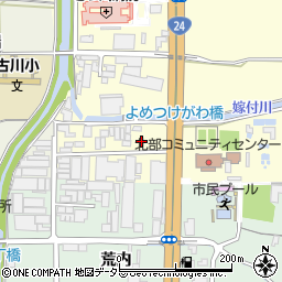 京都府城陽市平川広田77周辺の地図