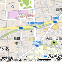 静岡県焼津市三ケ名1116-1周辺の地図