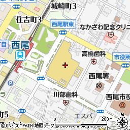 愛知銀行ヴェルサウォーク西尾 ＡＴＭ周辺の地図