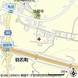 三重県亀山市亀田町37周辺の地図
