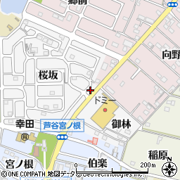 愛知県額田郡幸田町菱池桜坂23周辺の地図