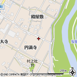 愛知県西尾市徳次町円満寺86周辺の地図