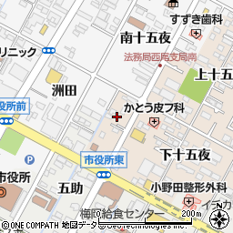 愛知県西尾市徳次町下十五夜7周辺の地図
