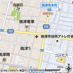 焼津フラワー周辺の地図