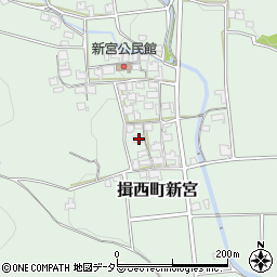 兵庫県たつの市揖西町新宮854周辺の地図