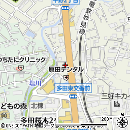 かぐらざか　川西多田本店周辺の地図