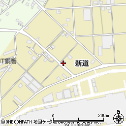 愛知県豊川市大木町新道周辺の地図