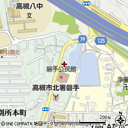 大阪府高槻市別所本町12周辺の地図