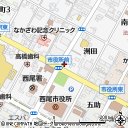 ＭＹ　ＨＯＭＥ　ＬＡＮＤ西尾店周辺の地図