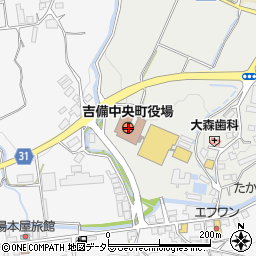 〒716-1100 岡山県加賀郡吉備中央町（以下に掲載がない場合）の地図