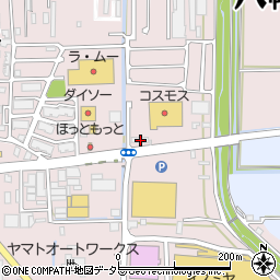 京都府八幡市八幡盛戸92周辺の地図